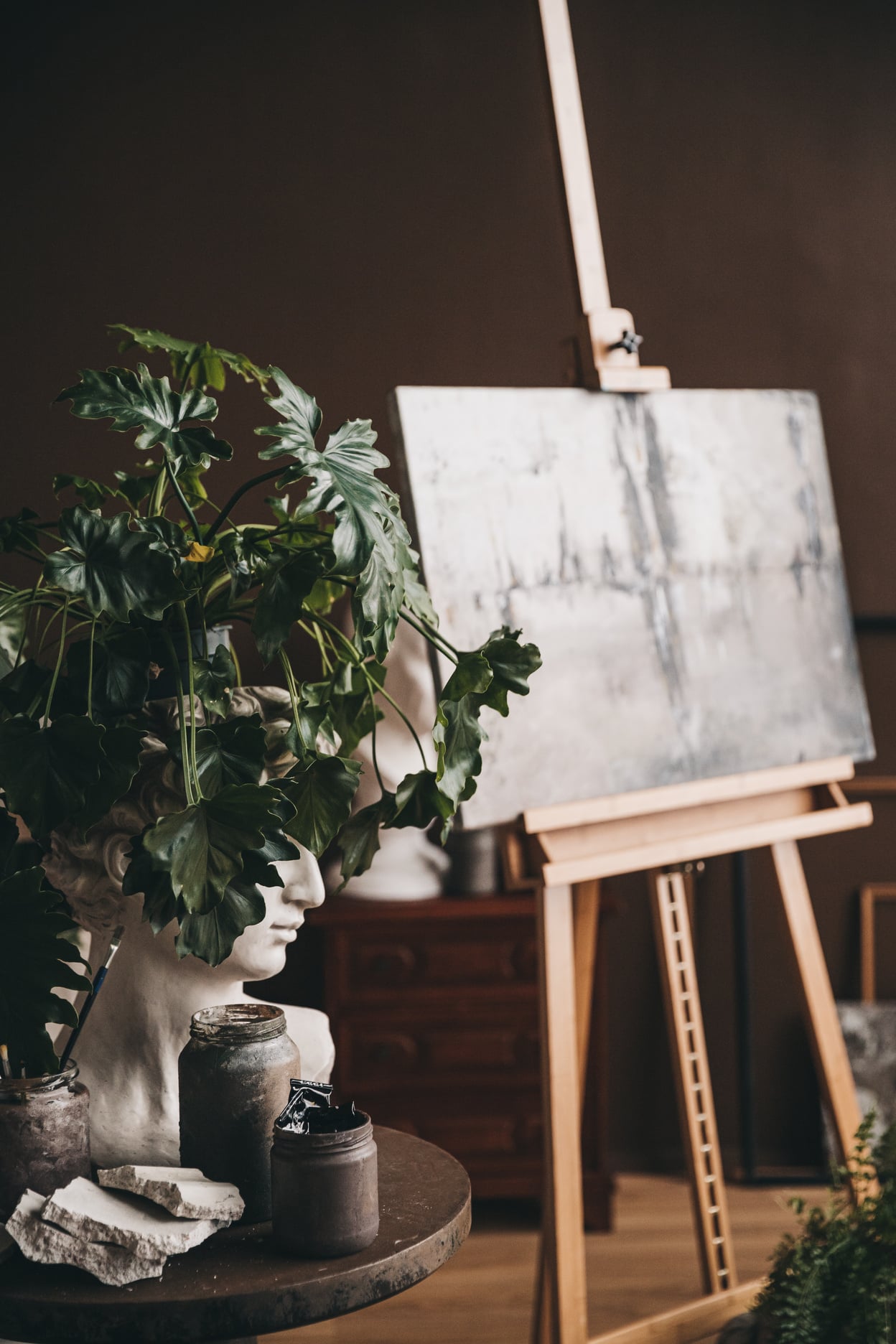 A Painting in Art Studio 